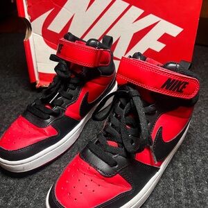 The Nike Court Borough Mid 2 in size 5 (GS)